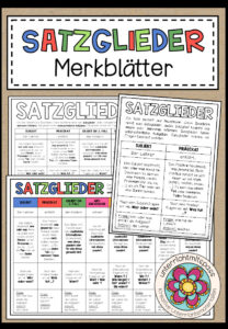 SATZGLIEDER – Merkblätter