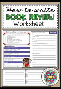 BOOK REVIEW – Worksheet (Writing)
