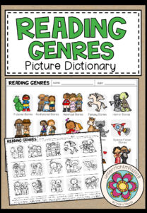 Reading Genres – Picture Dictionary (+Worksheet)