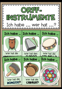ORFF-INSTRUMENTE – Ich habe… wer hat … ?