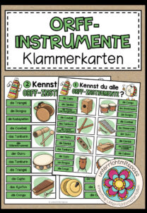 ORFF-INSTRUMENTE – Klammerkarten