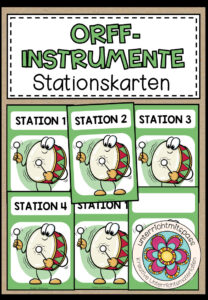 ORFF-INSTRUMENTE – Stationskärtchen