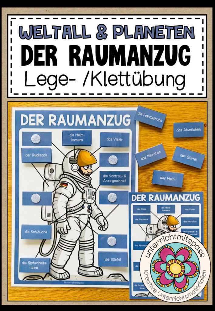 Der Raumanzug – Klettübung / Legeübung