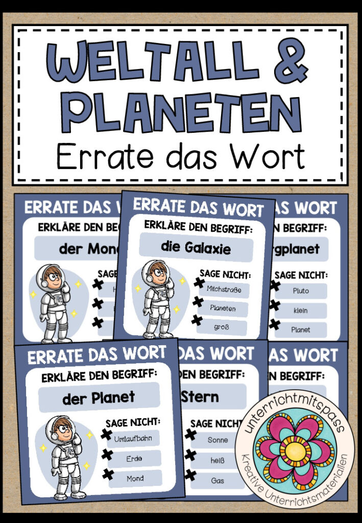 PLANETEN & WELTALL – Errate das Wort (Spiel)