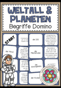 WELTALL & PLANETEN – Begriffe Domino