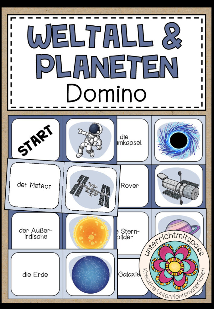 WELTALL & PLANETEN – Domino (2 Spiele)