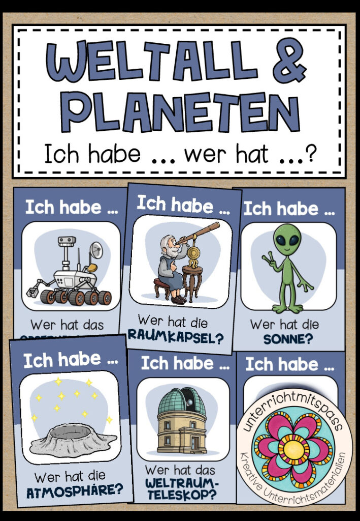 WELTALL & PLANETEN – Ich habe … wer hat … ?