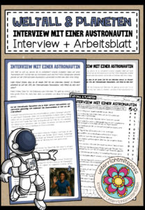 WELTALL & PLANETEN – Interview mit einer Astronautin (Interview + Arbeitsblatt)