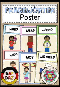 FRAGEWÖRTER – Poster (DAF/DAZ)