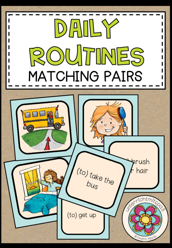DAILY ROUTINES – MATCHING PAIRS