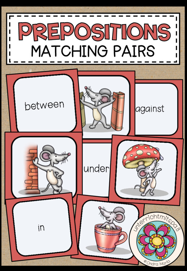 Prepositions – MATCHING PAIRS