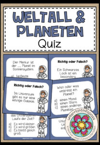 WELTALL & PLANETEN – Quiz (Karten)