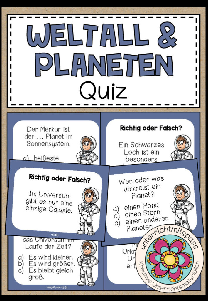 WELTALL & PLANETEN – Quiz (Karten)