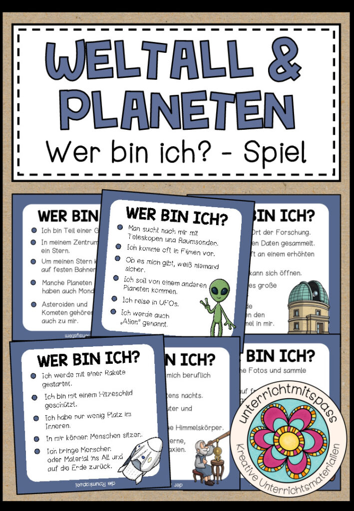 WELTALL & PLANETEN – Wer bin ich? (Spiel)