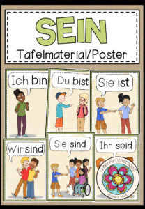Das Verb SEIN – Tafelmaterial/Poster