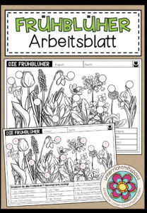 FRÜHBLÜHER – Übersicht (Arbeitsblatt)