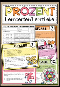 PROZENT (Textaufgaben) – Lerncenter / Lerntheke