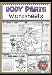 BODY PARTS – Worksheets (Arbeitsblätter Bundle)