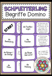 DER SCHMETTERLING – Begriffe Domino