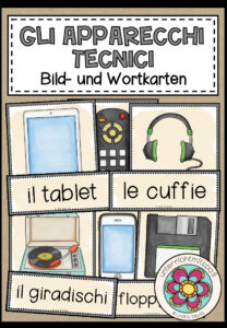 GLI APPARECCHI TECNICI (technische Geräte) – Bild- und Wortkarten (Italienisch)