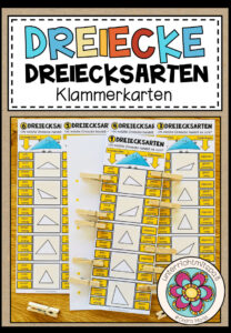 DREIECKE – Dreiecksarten (6 Klammerkarten)