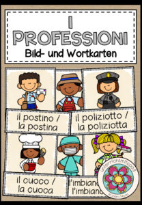 I PROFESSIONI (Berufe) – Bild- und Wortkarten (Italienisch)