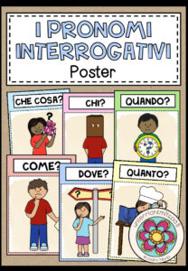 I PRONOMI INTERROGATIVI (Fragewörter) – Poster (Italienisch)