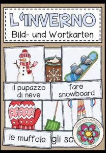 L’INVERNO (Winter) – Bild- und Wortkarten (Italienisch)
