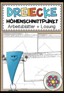DREIECKE – Höhenschnittpunkt (13 Arbeitsblätter)