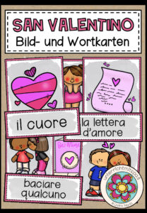 SAN VALENTINO (Valentinstag) – Bild- und Wortkarten (Italienisch)