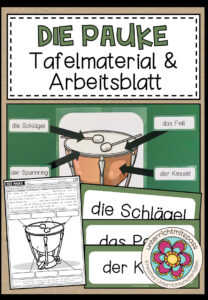 Die Pauke – Tafelmaterial + Arbeitsblatt