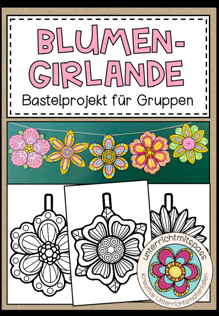 Blumen-Girlande – Bastelprojekt