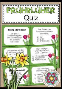 FRÜHBLÜHER – Quiz