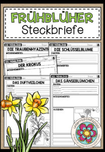 FRÜHBLÜHER – Steckbriefe (2 Versionen)