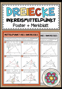 DREIECKE – Mittelpunkt des Inkreises (Poster + Merkblatt)