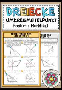 DREIECKE – Mittelpunkt des Umkreises (Poster + Merkblatt)