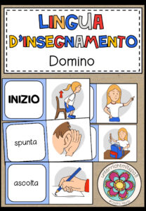 LINGUA D’INSEGNAMENTO (Begriffe im Unterricht) – Domino (Italienisch)
