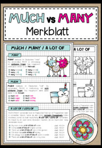 MUCH vs MANY – Merkblatt
