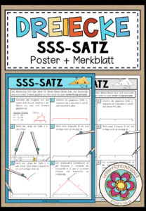 SSS-SATZ – Dreiecke konstruieren (Poster + Merkblatt)