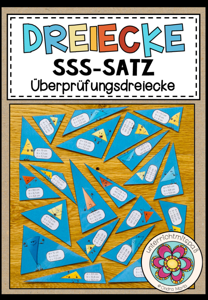 SSS-SATZ – Dreiecke konstruieren (Überprüfungsdreiecke)