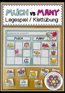 MUCH vs MANY – Legeübung/Klettübung