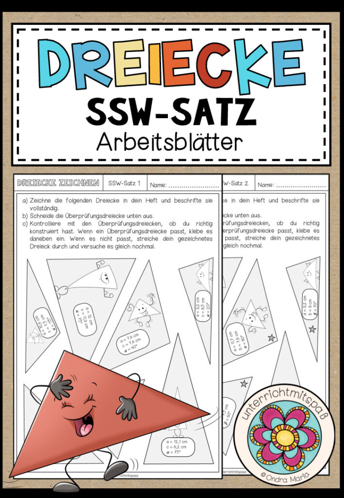 SSW-SATZ – Dreiecke konstruieren (Arbeitsblätter)