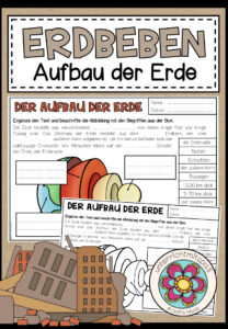 Der Aufbau der Erde – Arbeitsblatt
