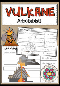 Der Vulkan – Arbeitsblatt