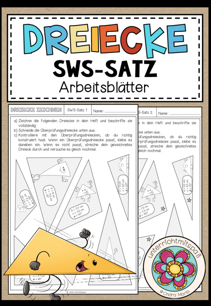 SWS-SATZ – Dreiecke konstruieren (Arbeitsblätter)