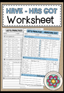 HAVE/HAS GOT – Worksheet (questions)