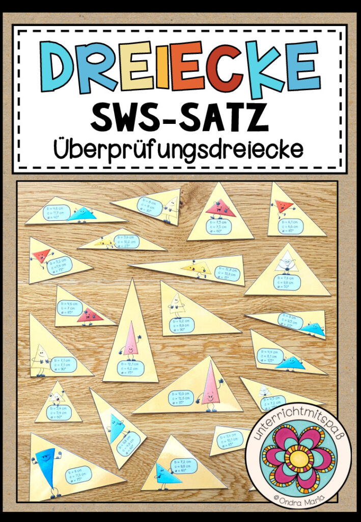 SWS-SATZ – Dreiecke konstruieren (Überprüfungsdreiecke)