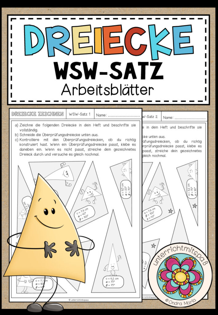 WSW-SATZ – Dreiecke konstruieren (Arbeitsblätter)