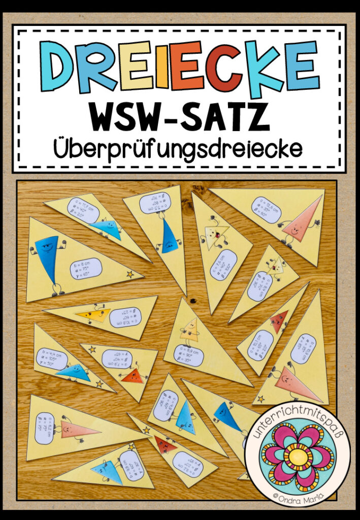 WSW-SATZ – Dreiecke konstruieren (Überprüfungsdreiecke)