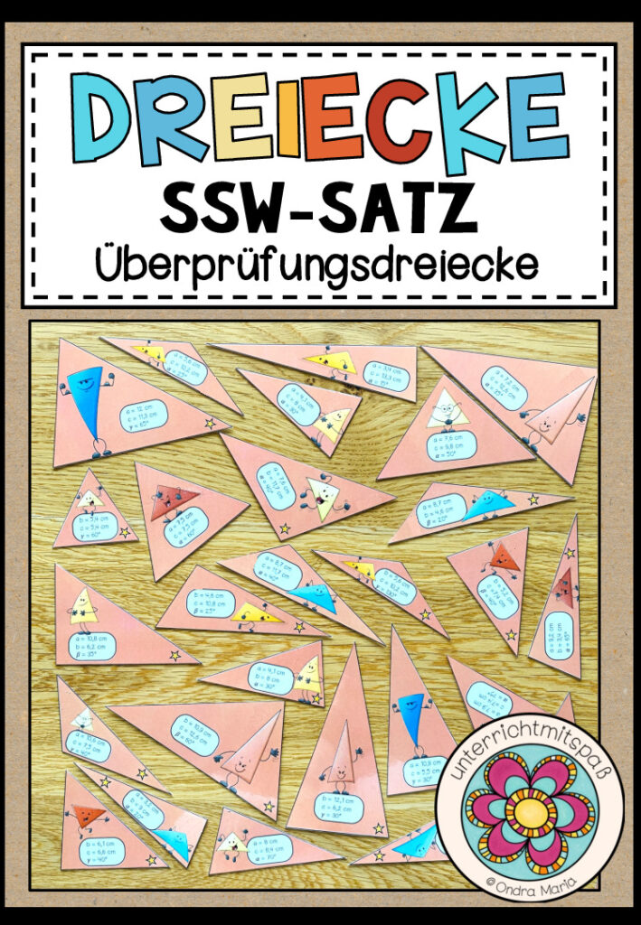 SSW-SATZ – Dreiecke konstruieren (Überprüfungsdreiecke)